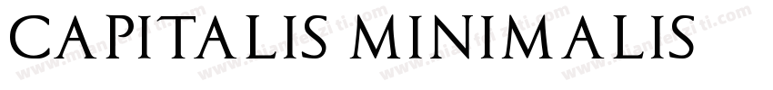 Capitalis Minimalis字体转换